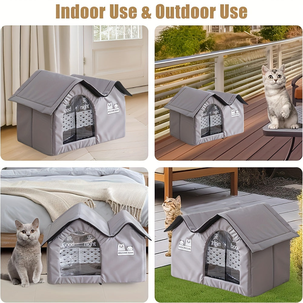 Cat Dog Bed House for All-Season Comfort Shelter