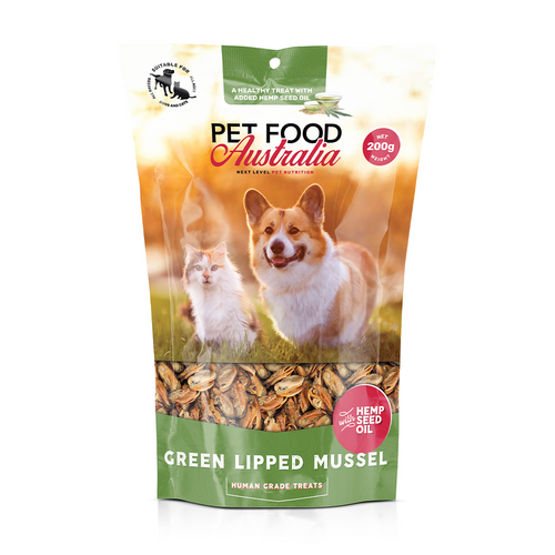Air-dried green-lipped mussel dog treats 200g