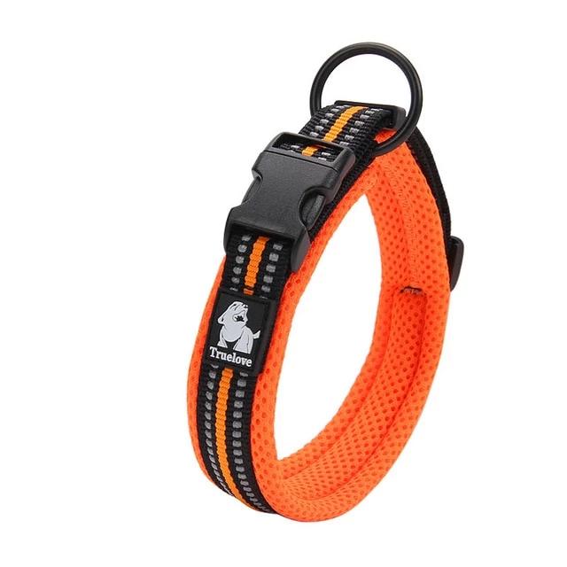 Dog Collar Heavy Duty Adjustable Nylon Reflective Padded