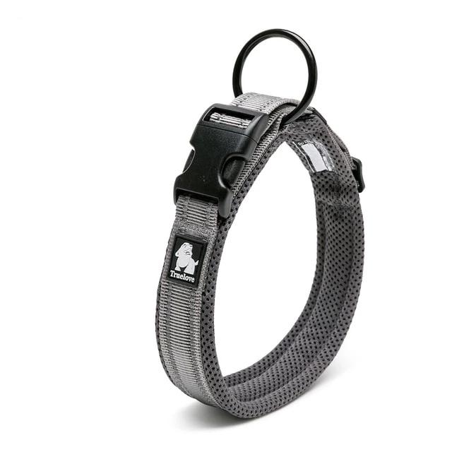 Dog Collar Heavy Duty Adjustable Nylon Reflective Padded