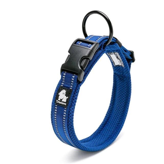 Dog Collar Heavy Duty Adjustable Nylon Reflective Padded