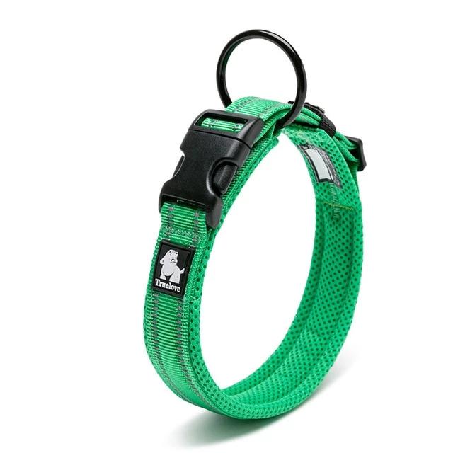 Dog Collar Heavy Duty Adjustable Nylon Reflective Padded